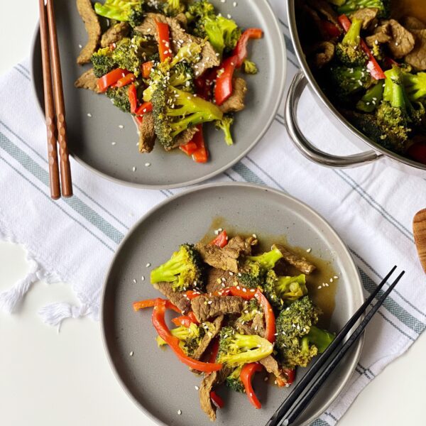 one-pan beef and broccoli